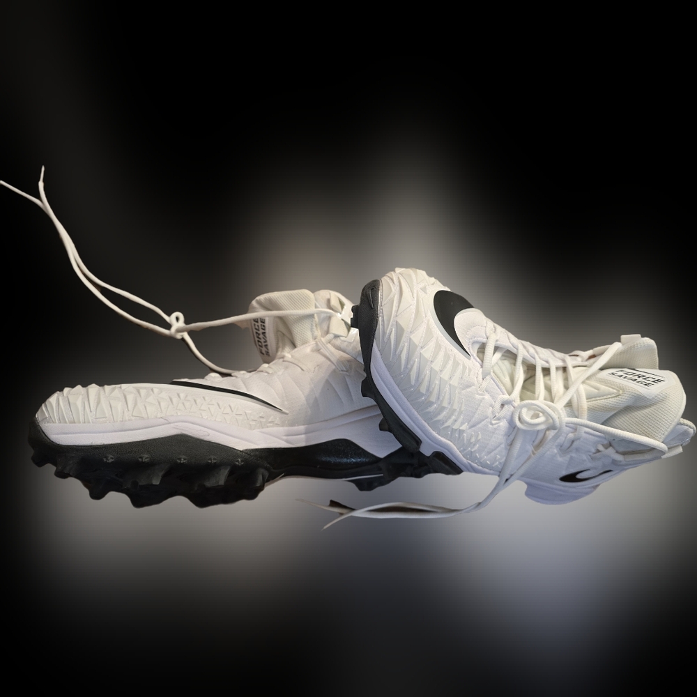 Nike White Savage Force Pro Shark 14.5 W Cleats